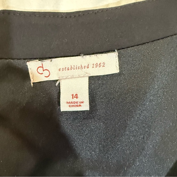 Dress barn Established 1962 Black Zip-Front Sheath Dress | Size 14 - Picture 6 of 16